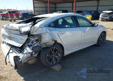 2020 Honda Civic Sport из США, поврежденный, VIN 19XFC2F82LE014097